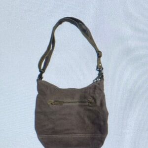 Myra Bag Buttercup Upcycled Canvas & Cowhide Shoulder Bag Western